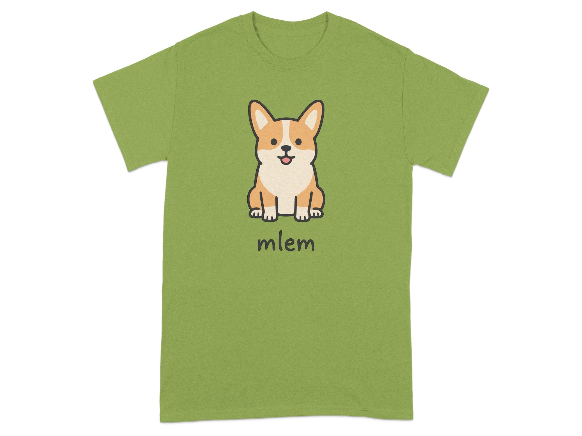 Cute Corgi Mlem Graphic Tee for Dog Lovers