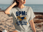 Corgi running on beach with text "9PM: UNKNOWN FORCES TAKE CONTROL".