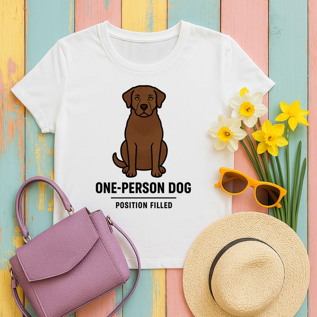 Chesapeake One-Person Dog Tee in White