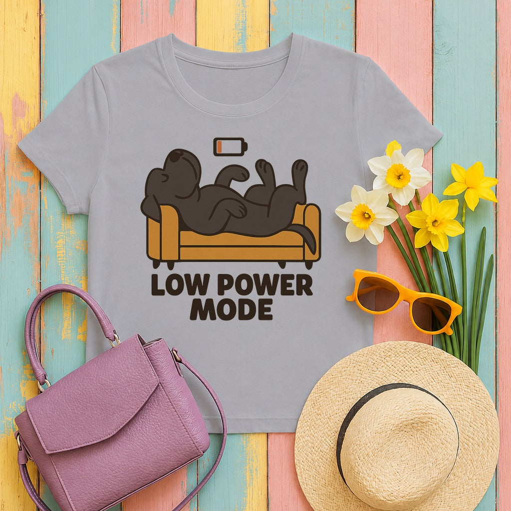Cane Corso Low Power Mode Tee in Athletic Heather