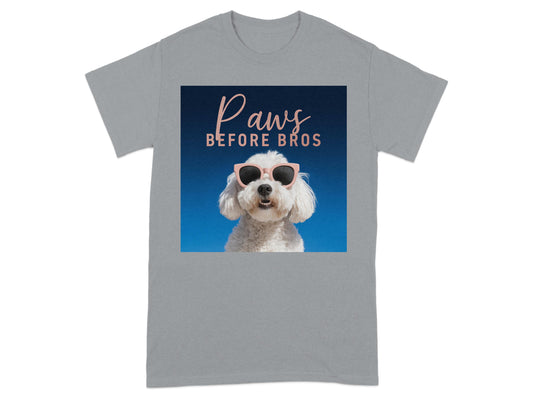 Paws Before Bros Funny Dog T-Shirt Unisex product