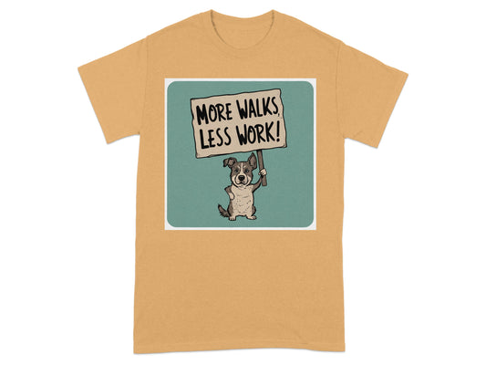 More Walks Less Work Graphic Tee Shirt product type