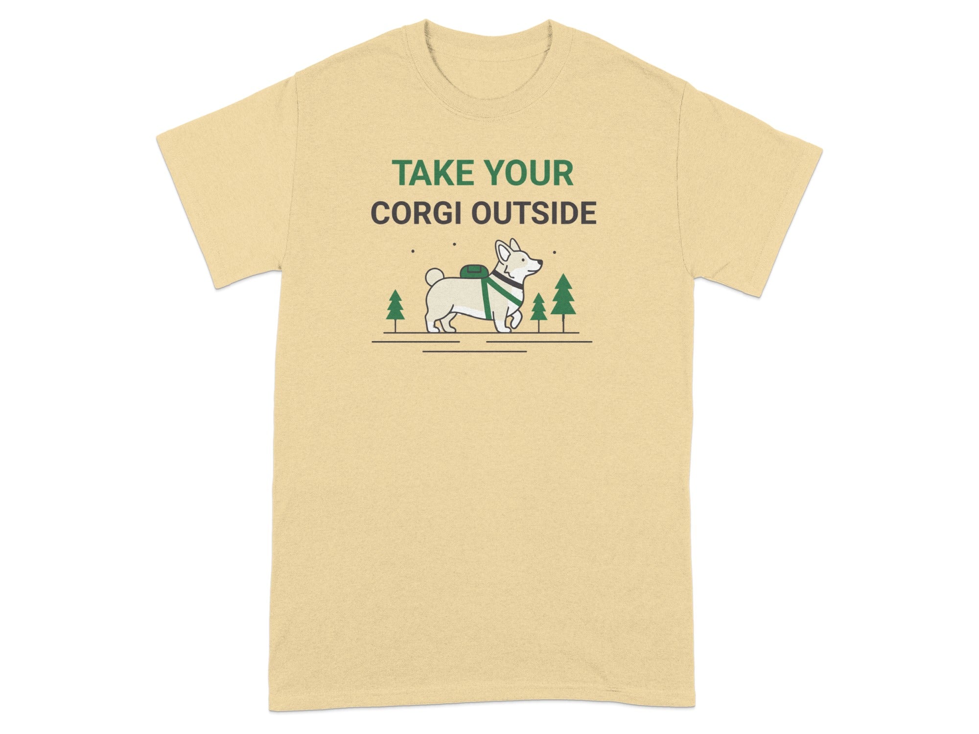 Take Your Corgi Outside with Dog Graphic T-shirt