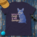 The Corgi Therapy T-Shirt in Blackberry