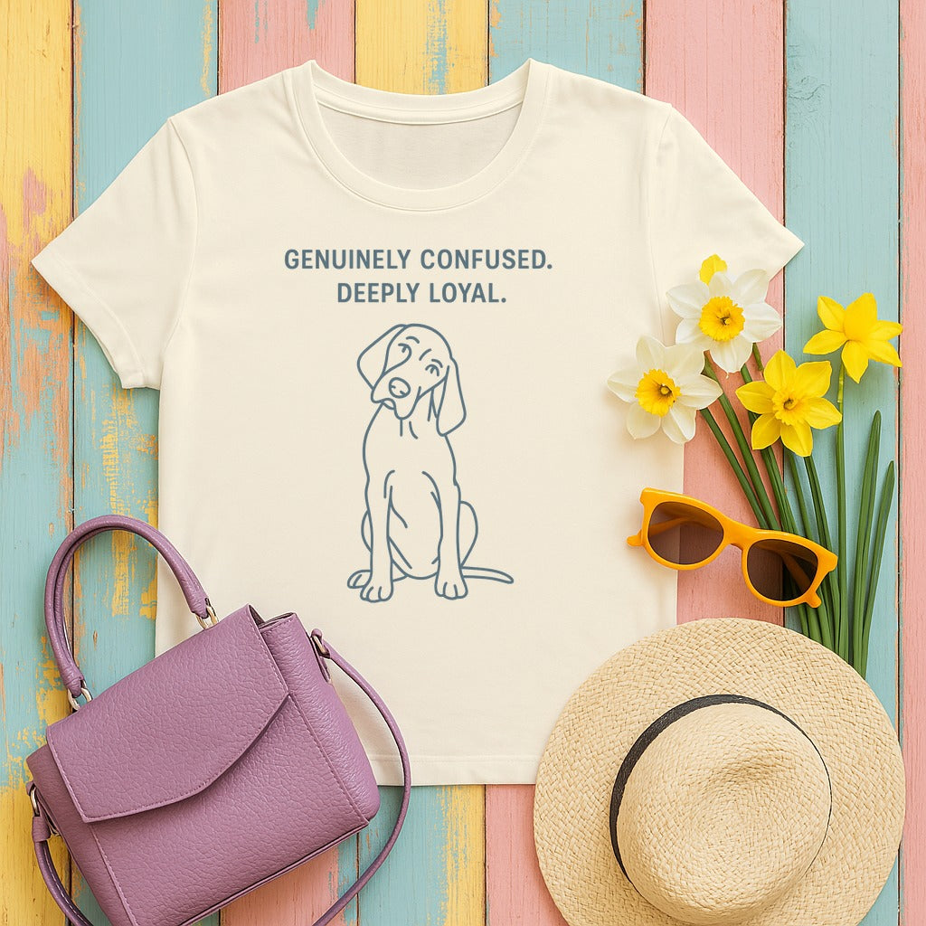 Bracco Italiano Genuinely Confused Tee in Natural