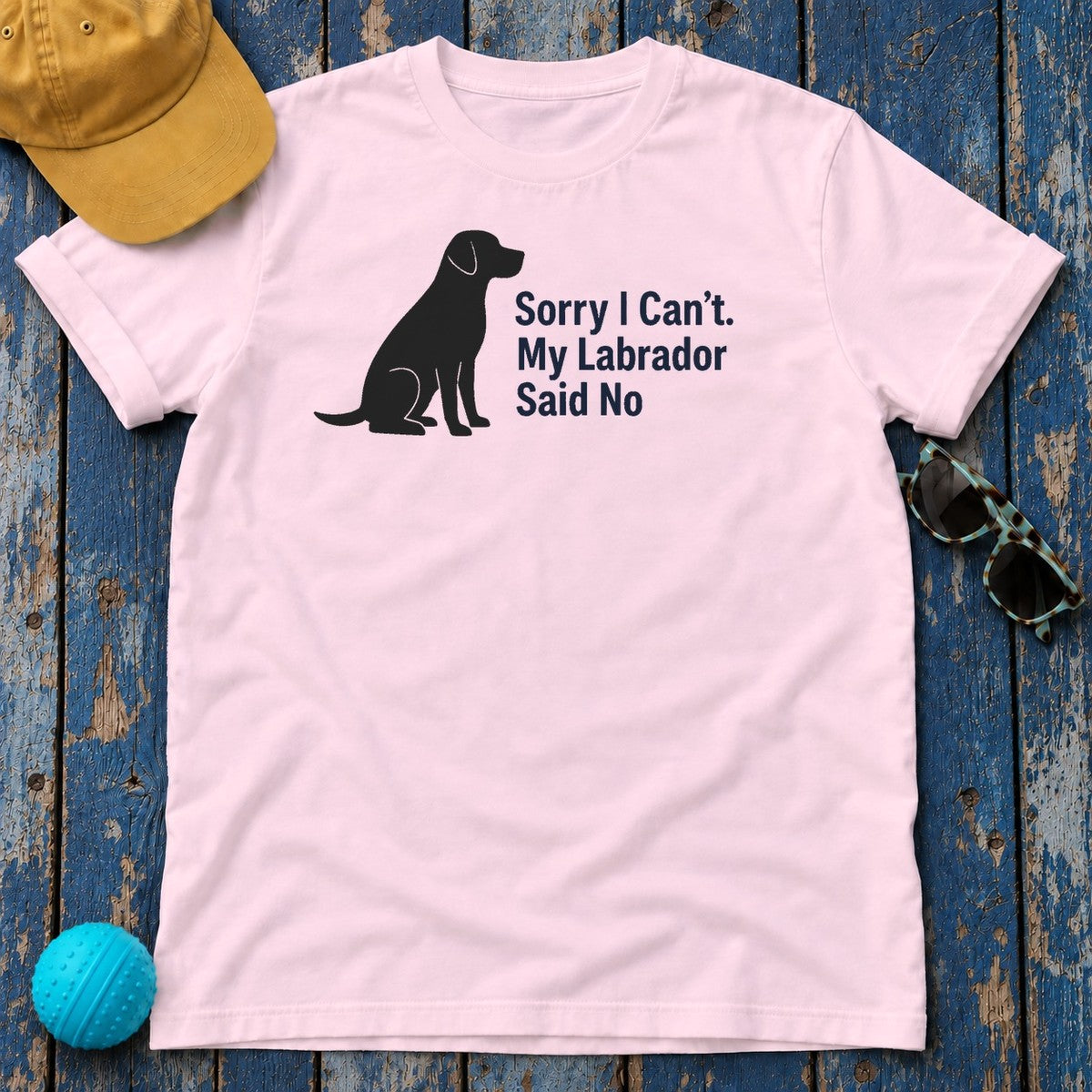 My Labrador Said No T-Shirt in Light Pink