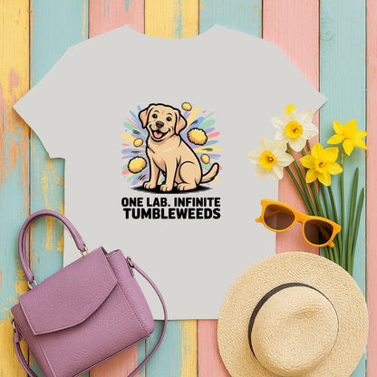 One Lab Infinite Tumbleweeds Funny Dog Graphic Shirt Product