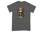 Sad Puppy Wearing Skull Shirt T-shirt