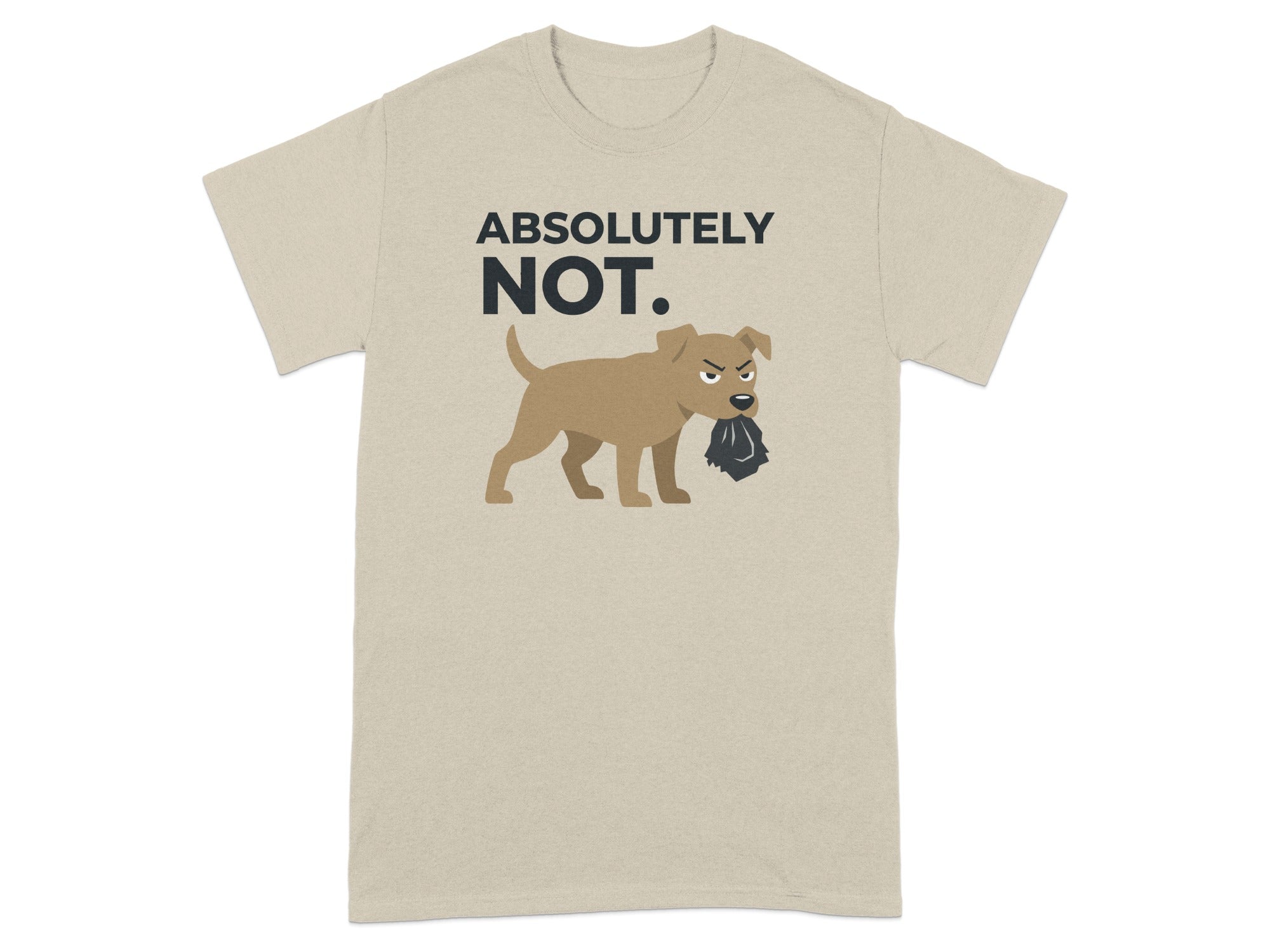 Absolutely Not Angry Dog Graphic T-shirt