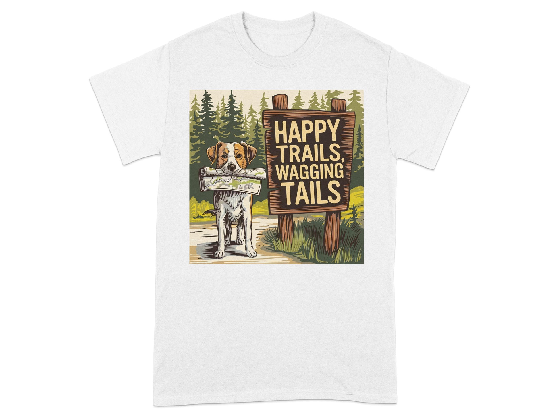Happy Trails Wagging Tails Graphic T-Shirt product type