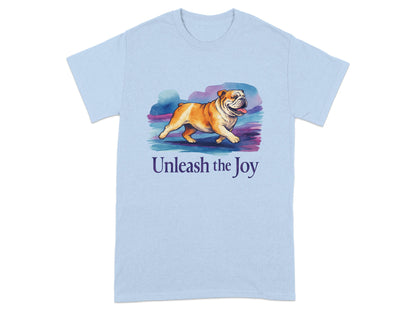 Unleash the Joy Graphic Bulldog Design T-shirt Product