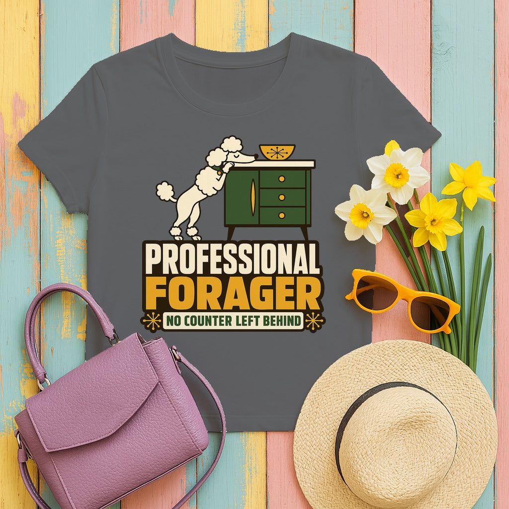 Professional Forager Poodle T-Shirt in Graphite Heather