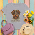 Wirehaired Pointing Griffon Permanently Mustachioed T-shirt in Athletic Heather