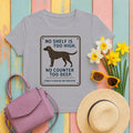 Curly-Coated Retriever No Shelf Is Too High Tee in Athletic Heather