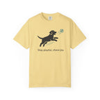 Stay Playful Chase Joy Dog Graphic T-shirt
