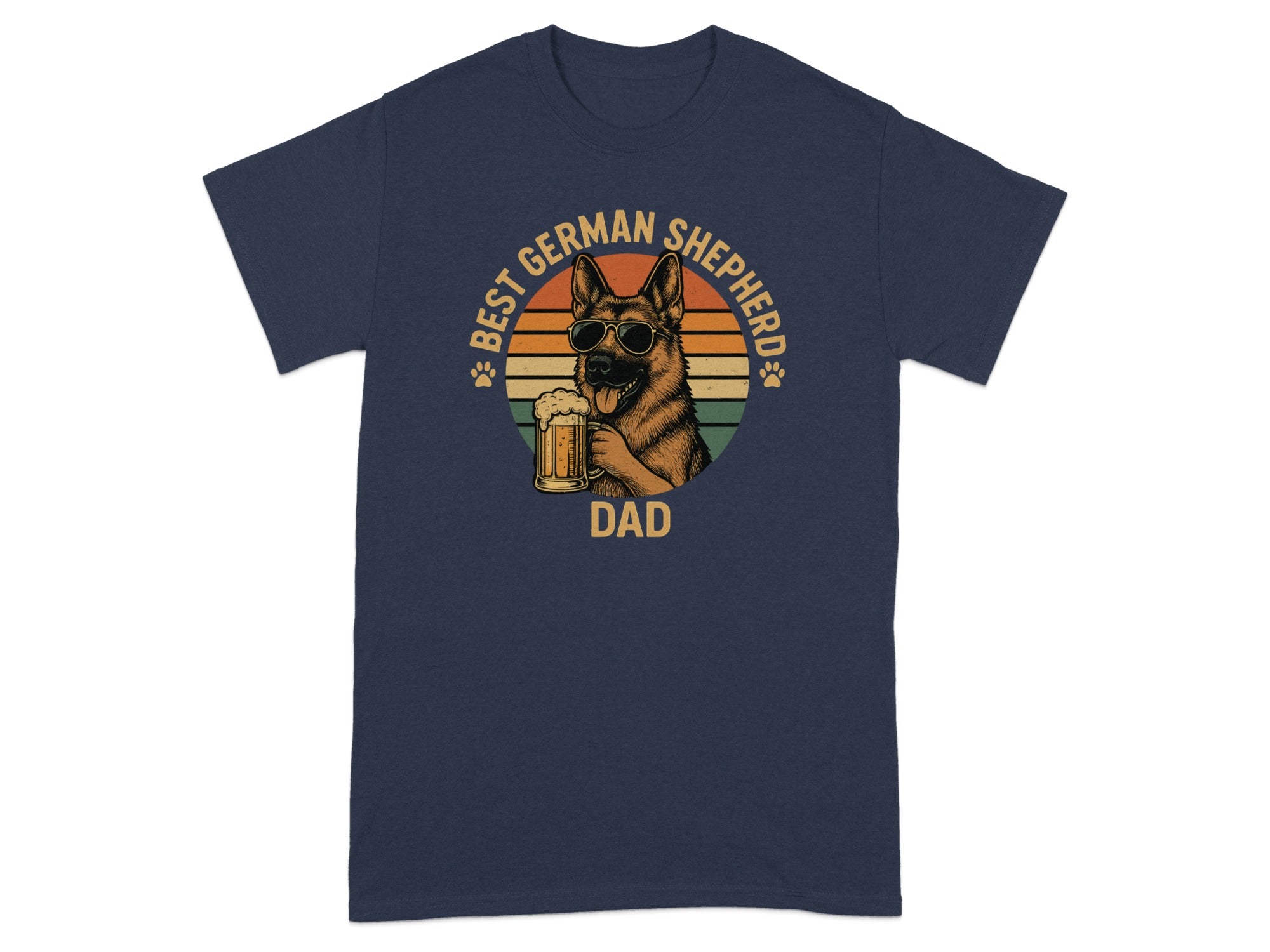 Best German Shepherd Dad Funny Dog Lover Shirt