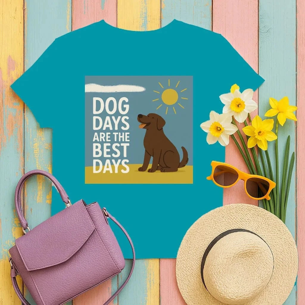 Dog Days Are the Best Days Chocolate Lab T-Shirt T-shirt