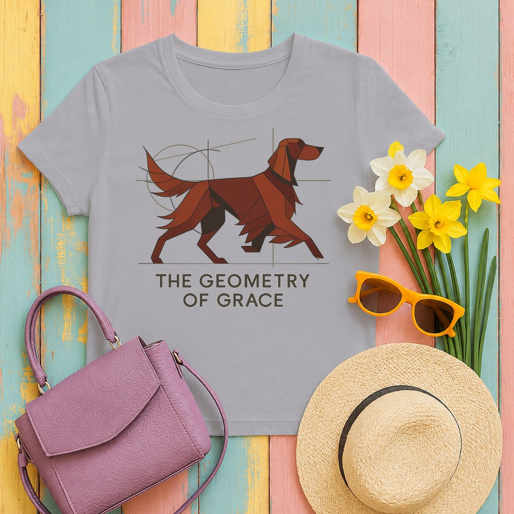 Irish Setter Geometry of Grace T-shirt in Athletic Heather