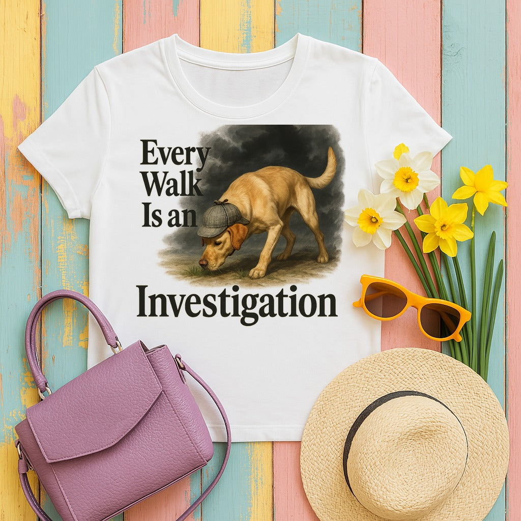 Canine Investigator Yellow Lab T-Shirt in White