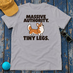 Massive Authority Tiny Legs Corgi T-Shirt — Athletic Heather
