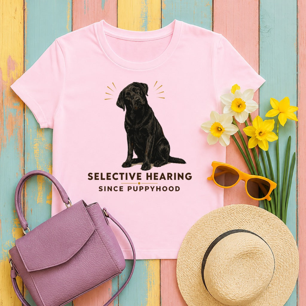 Selective Hearing Lab T-Shirt in Light Pink
