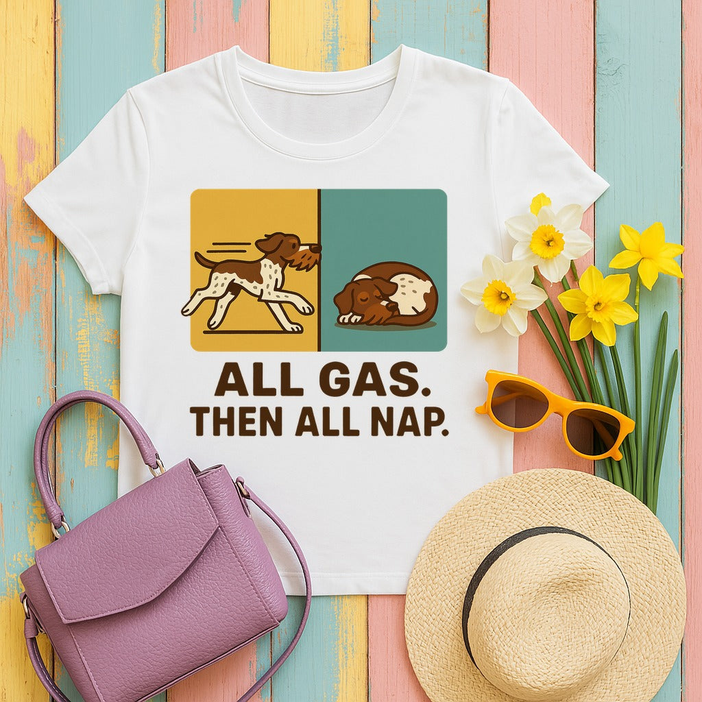 GWP All Gas Then All Nap Tee in White
