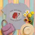 Welsh Springer Spaniel The Nose Knows T-shirt in Athletic Heather