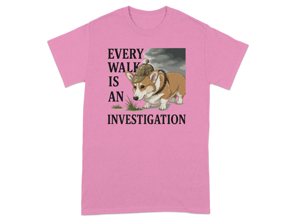Every Walk Is An Investigation Corgi T-shirt