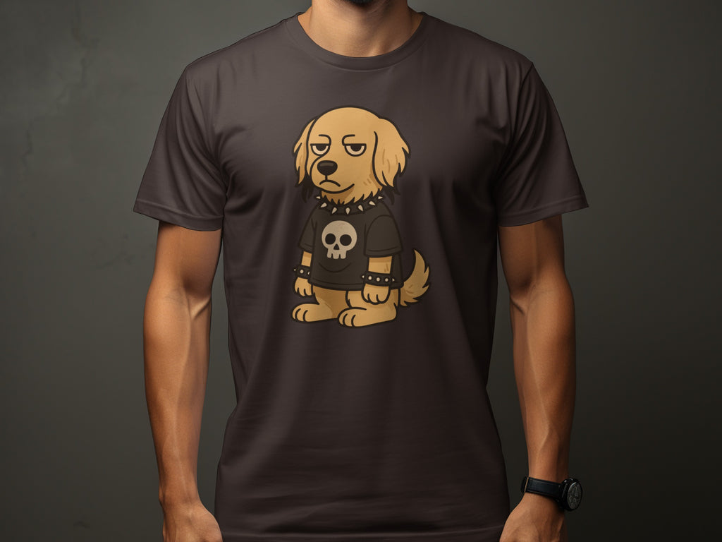 Sleepy Dog in Punk Outfit Graphic T-shirt