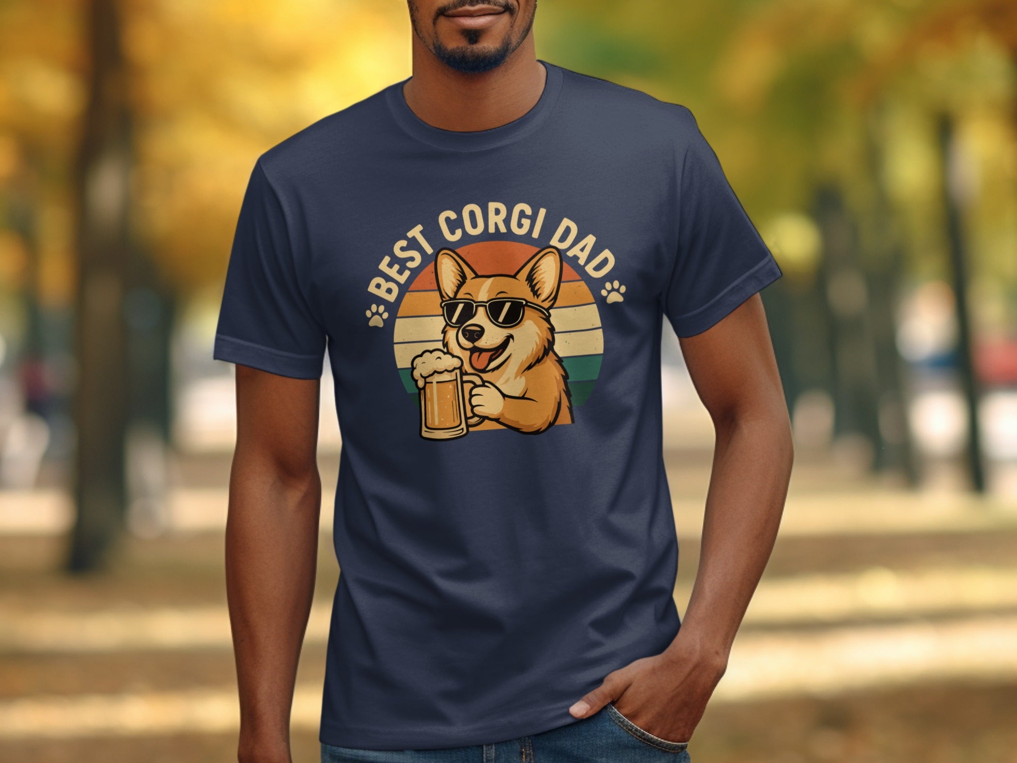 Best Corgi Dad T-shirt for Dog Lovers
