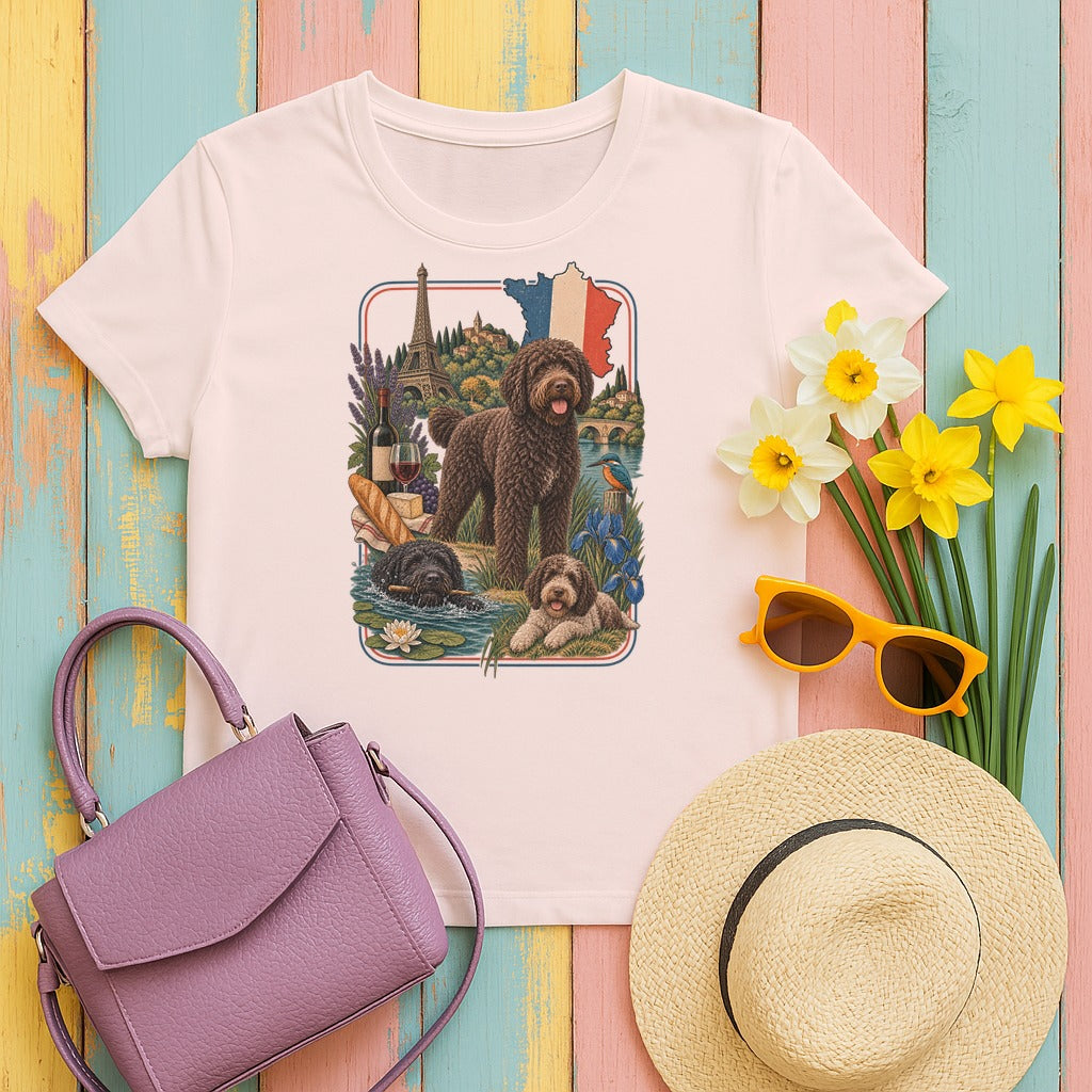 Barbet France Heritage tee, Soft Pink