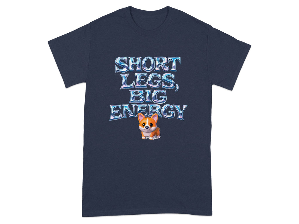 Short Legs Big Energy Corgi Graphic T-shirt