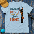 Personally Invested Dobie T-Shirt in Light Blue