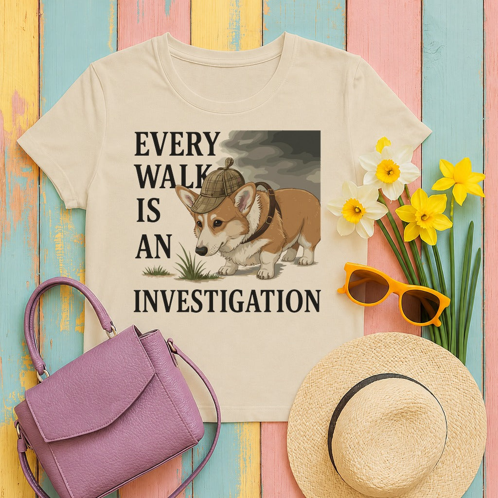 mig2 every-walk-corgi-dog-detective tee flat lay hero v8