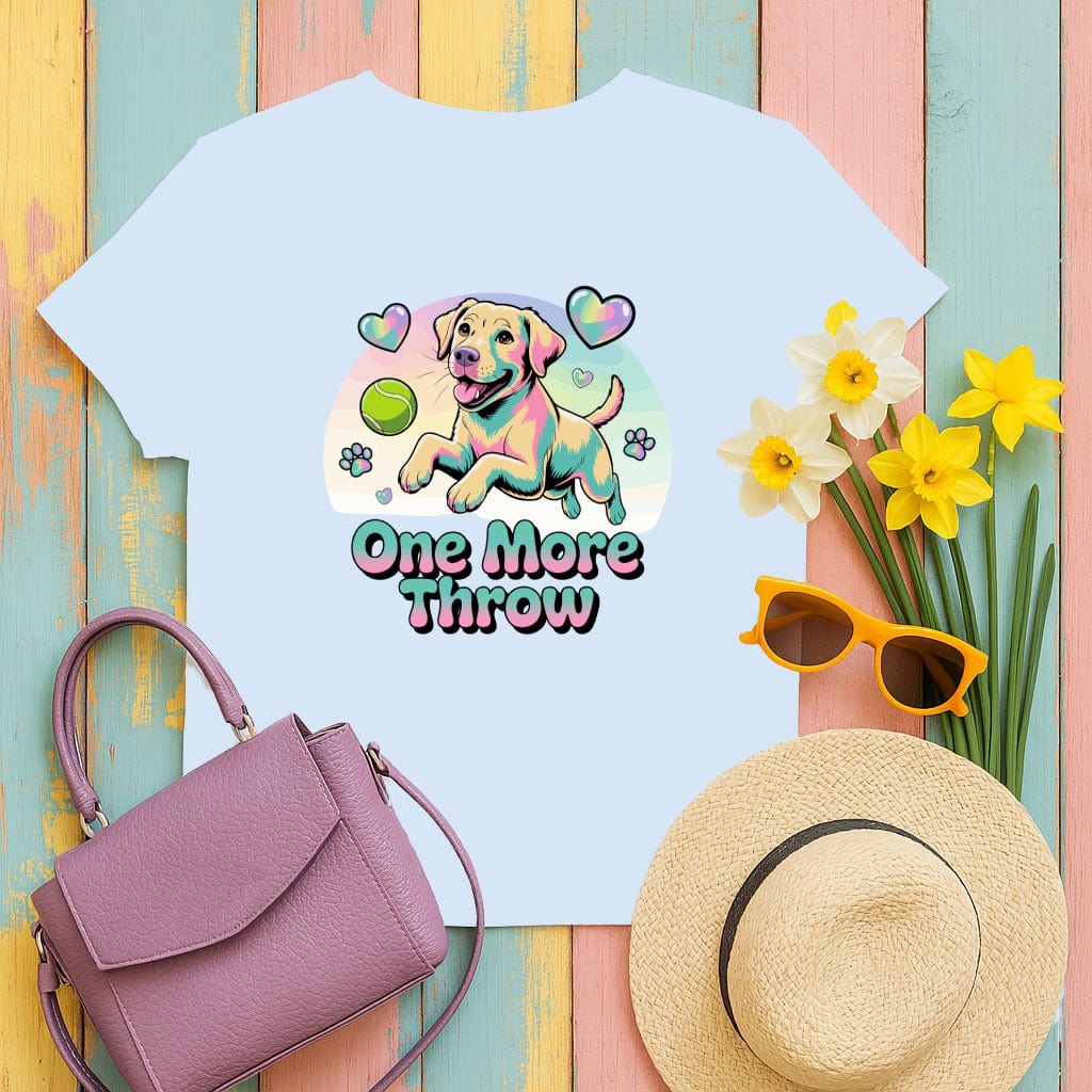 One More Throw Labrador Graphic Tee Shirt product