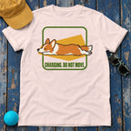 Charging Do Not Move Corgi T-Shirt — Soft Pink