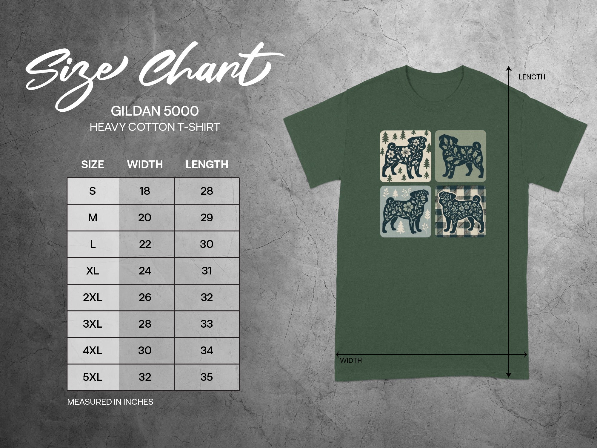 Cat and Botanical Graphic Design Heavy Cotton T-shirt