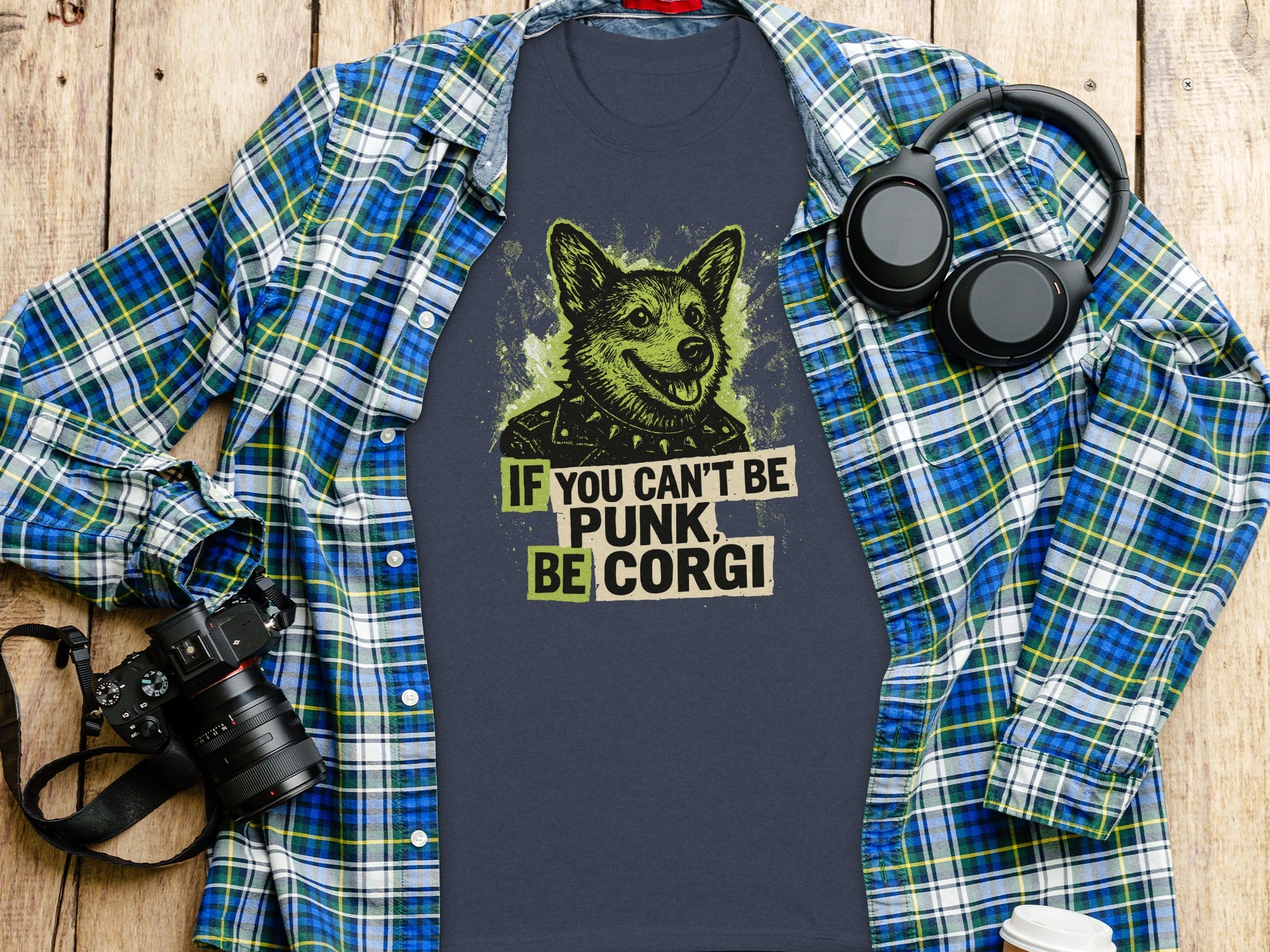 If You Can't Be Punk Be Corgi T-Shirt