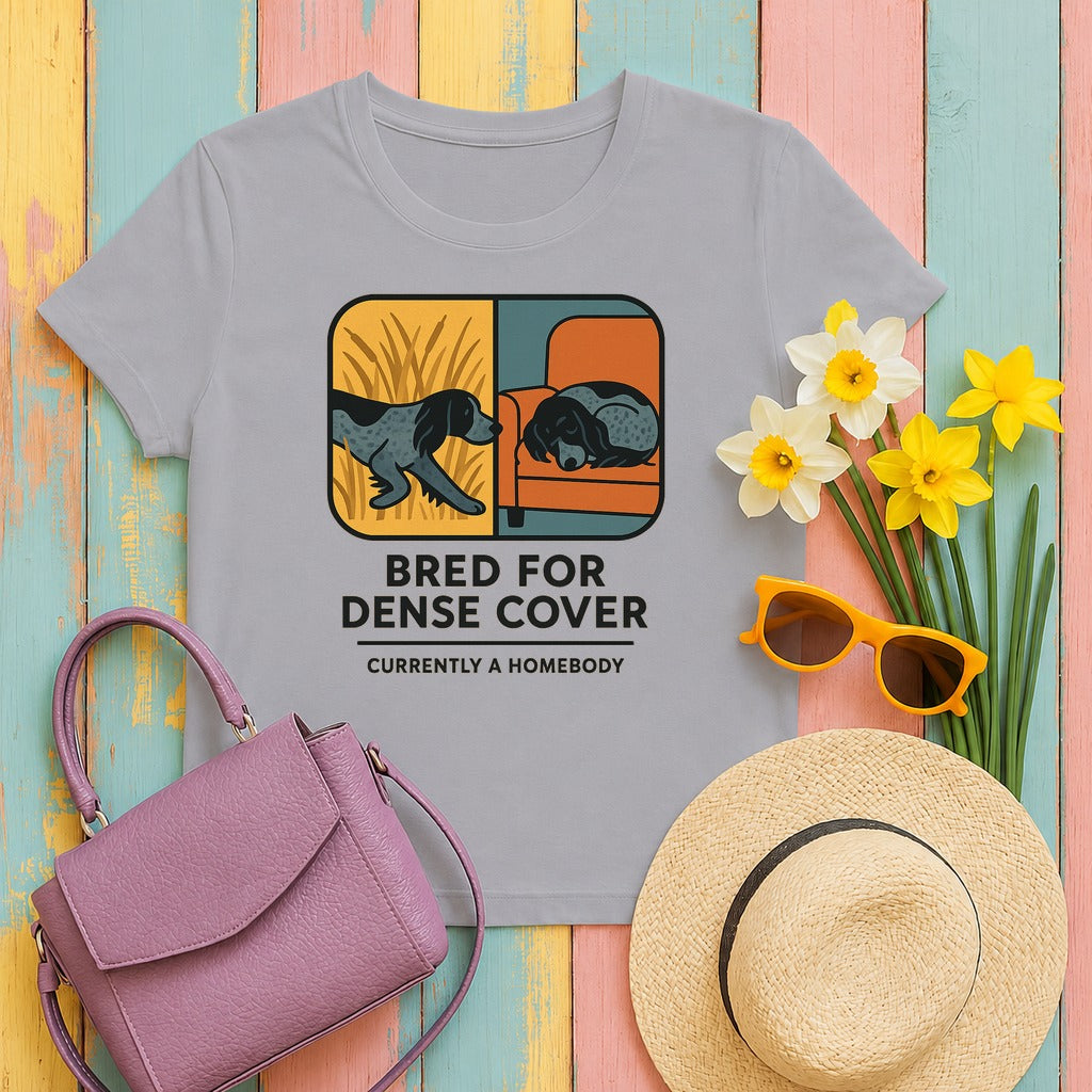 English Cocker Bred for Dense Cover Tee in Athletic Heather