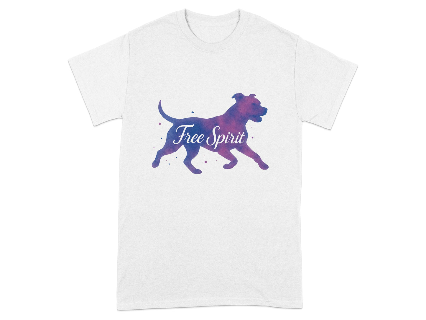 Free Spirit Dog Silhouette Graphic T-Shirt product type
