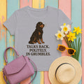 Gordon Talks Back in Grumbles Tee in Athletic Heather