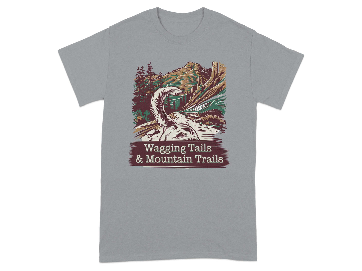 Wagging Tails & Mountain Trails Graphic T-Shirt product type