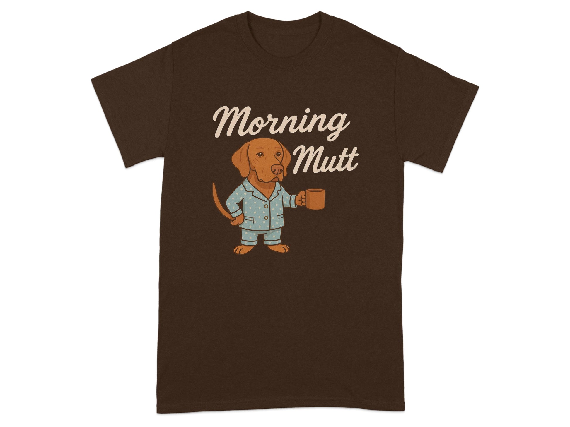 Morning Mutt Dog in Pajamas Graphic T-Shirt product type
