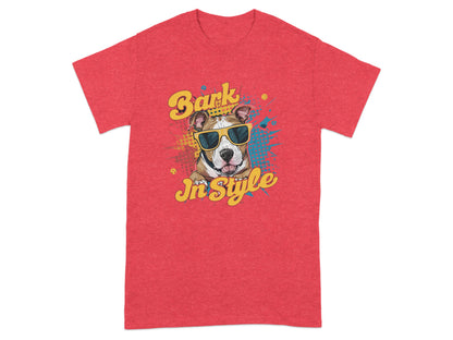 Bark In Style Graphic Dog wearing Sunglasses T-shirt product