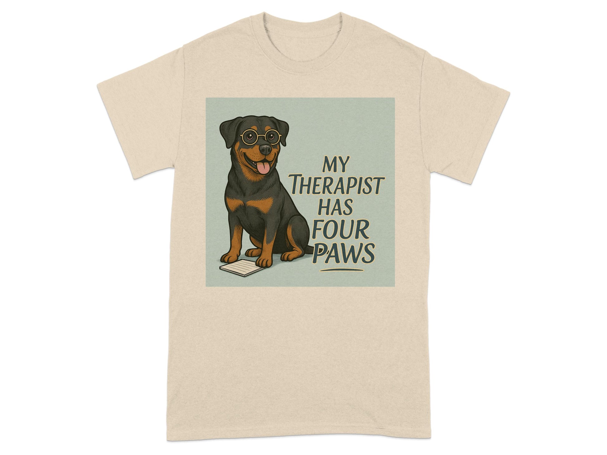 My Therapist Has Four Paws Print T-Shirt product type