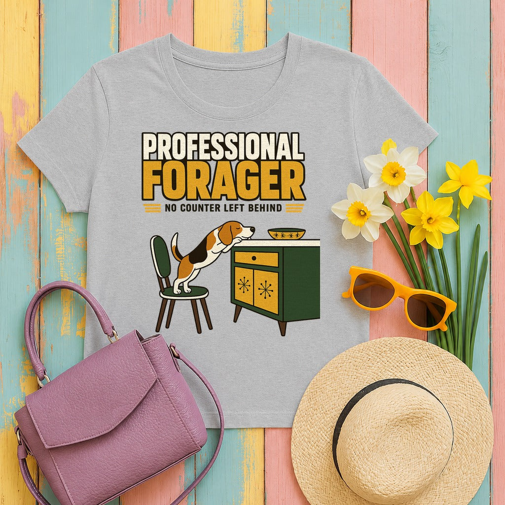 The Professional Forager Beagle T-Shirt in Sport Grey