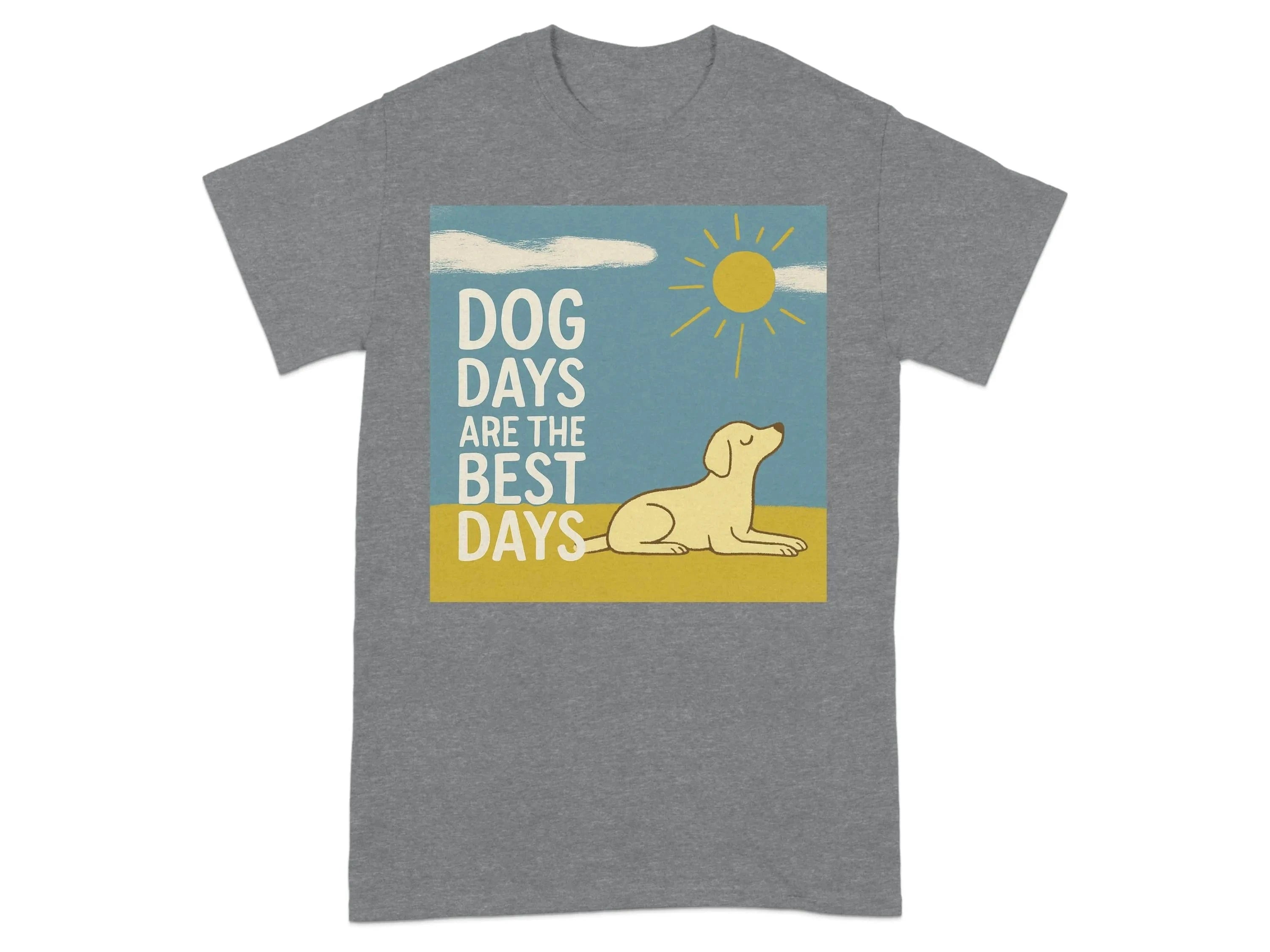 Dog Days Are The Best Days Yellow Lab T-Shirt T-shirt