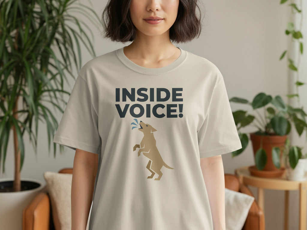 Inside Voice Dog Graphic Statement Tee