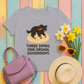 Gordon Three Spins One Groan Tee in Athletic Heather