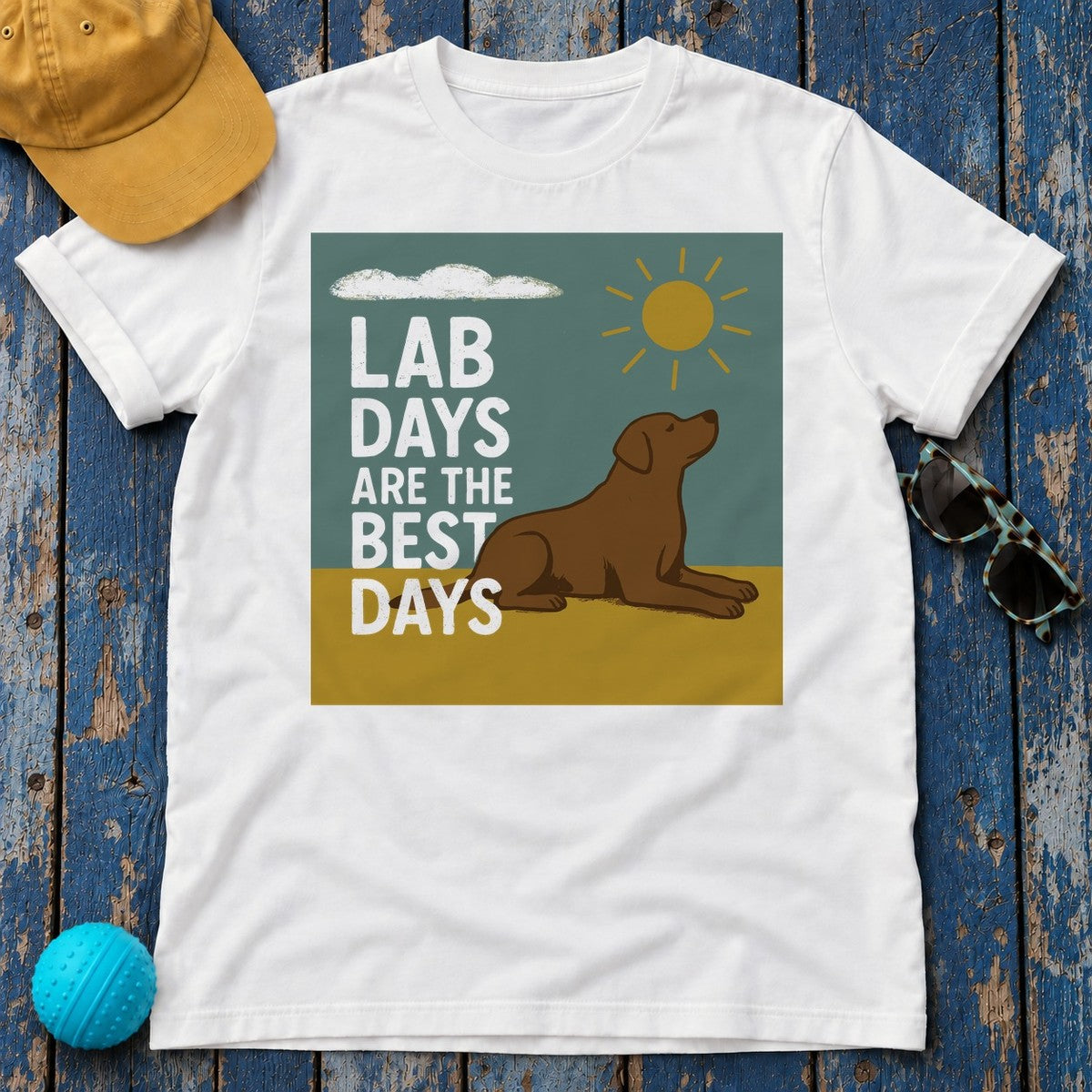 Lab Days Are The Best Days T-shirt in White